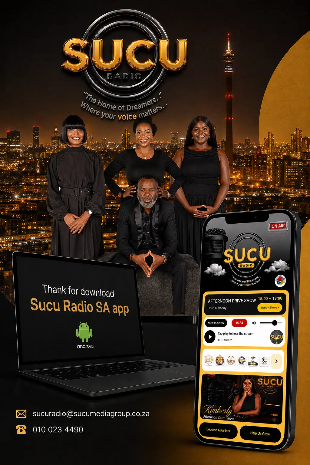 Download the SUCU Radio SA app