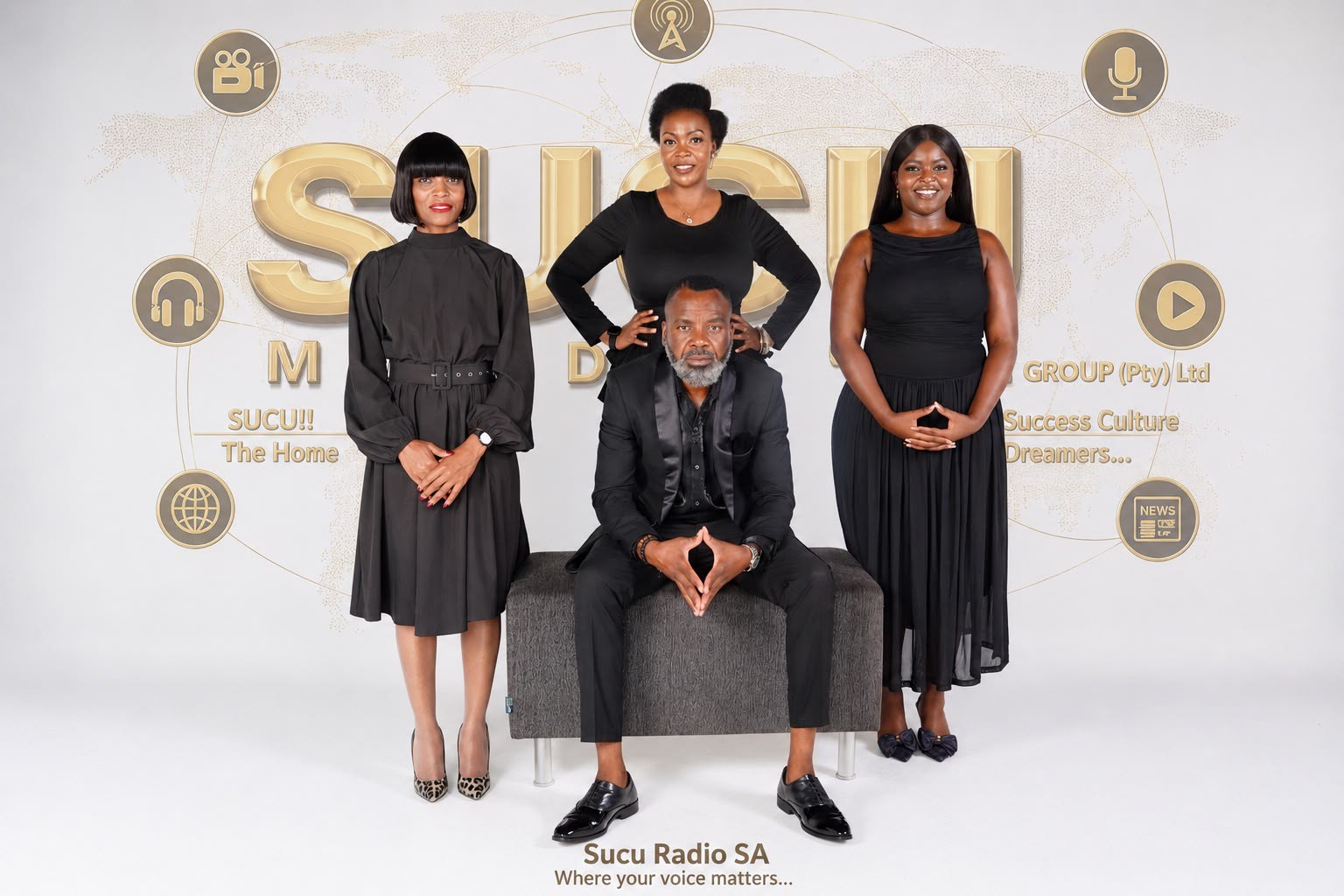 The SUCU Media Group broadcast team in studio